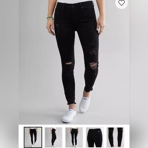 KanCan Distressed Black Jeans